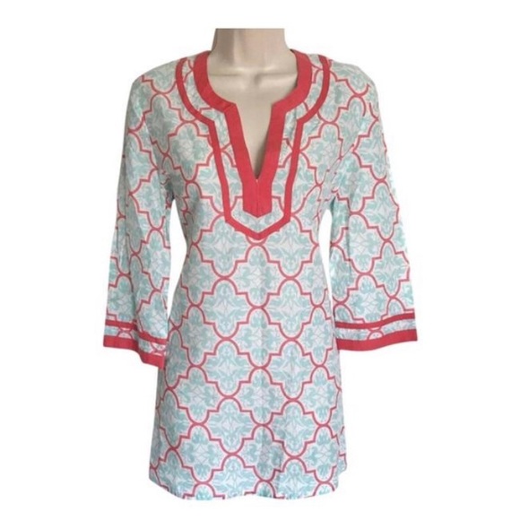 J. Crew Tops - 🚨SALE J.Crew Womens Tunic Blouse Aqua Blue